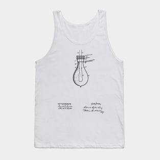 Incandescent Electric Lamp Vintage Patent Hand Drawing Tank Top